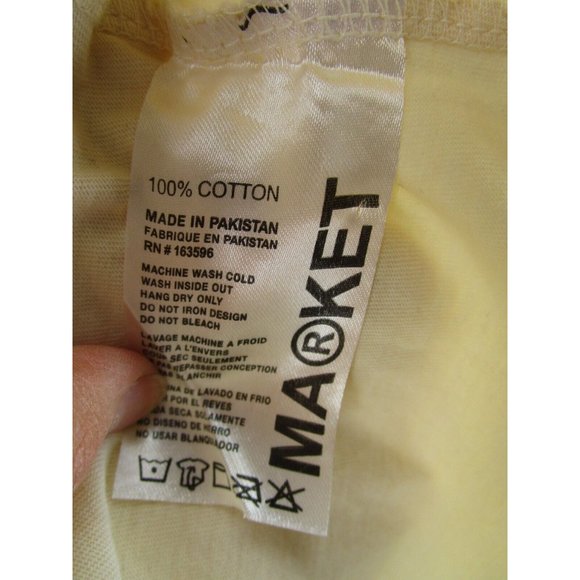 Market Rug Dealer Shirt Small Arc Pullover Crewneck Cotton Knit NEW - Picture 11 of 12